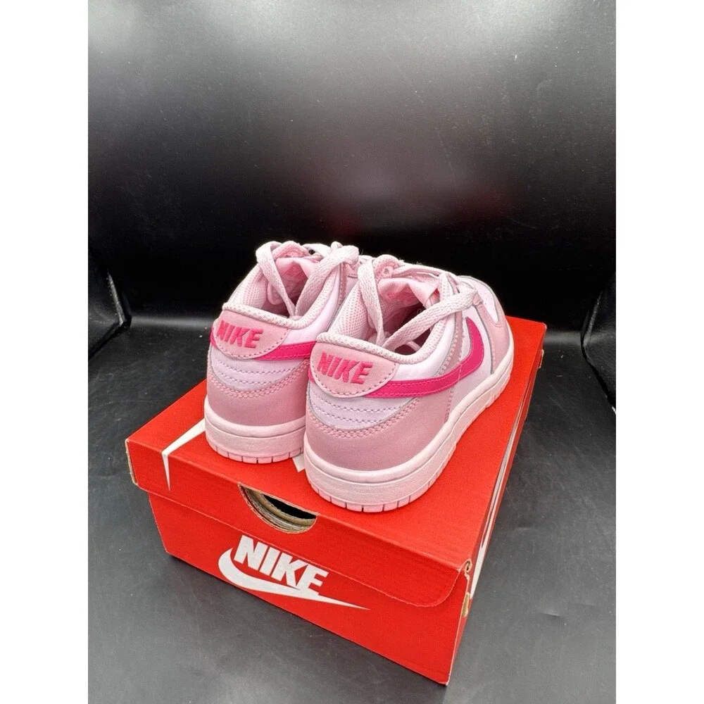 Nike Dunk Low PS 'Triple Pink' Toddler Size 13.5c NEW